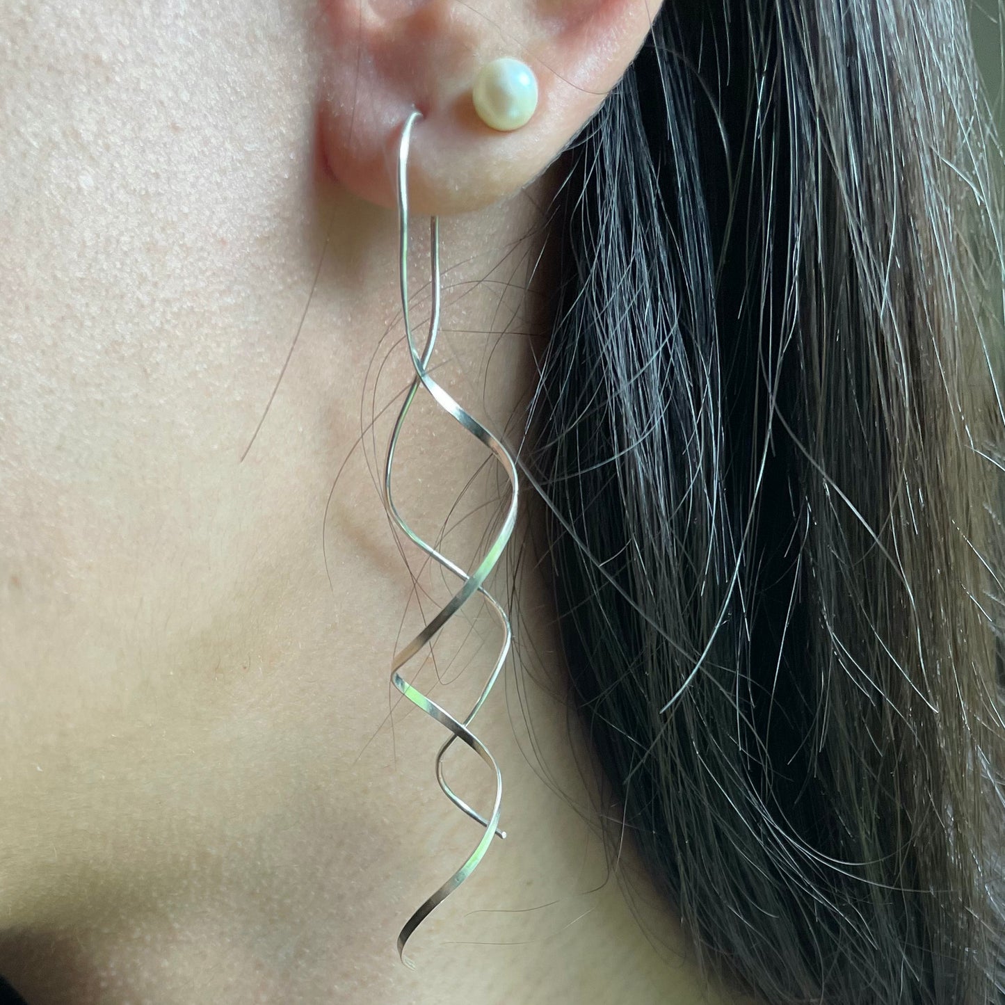 Argentium Silver Helix Earrings