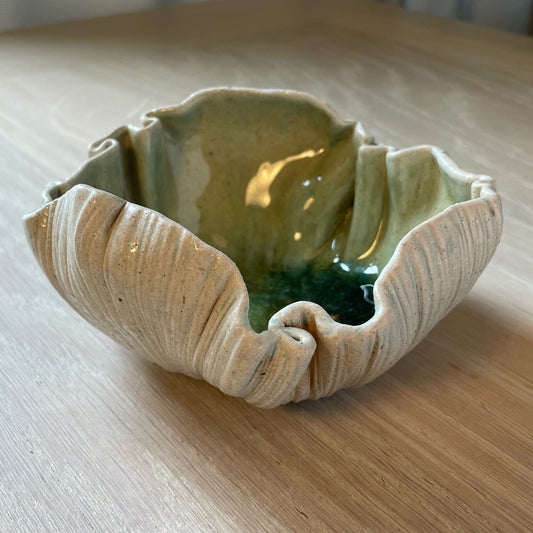 Stoneware Pinchpot Bowl