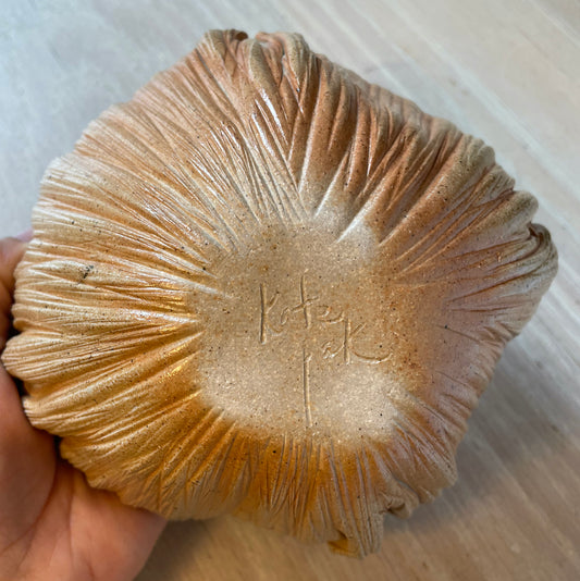 Stoneware Pinchpot Bowl