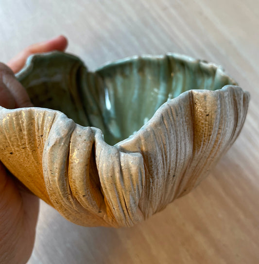 Stoneware Pinchpot Bowl