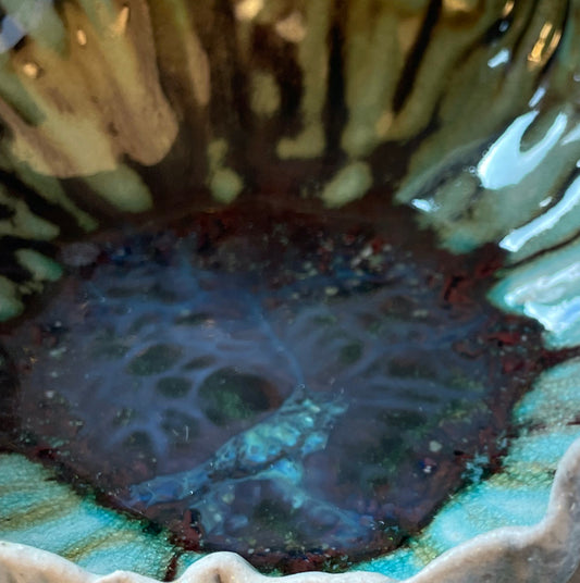 Stoneware Pinchpot Bowl