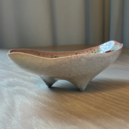 Porcelain Dish with 22k Gold Lustre