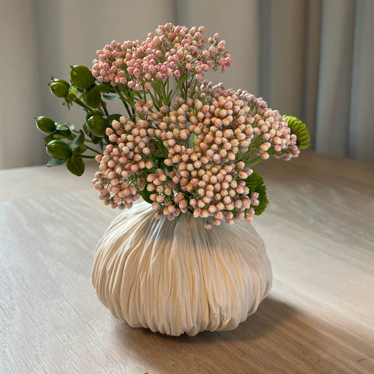 Porcelain Sea Urchin Pinch Pot Vase