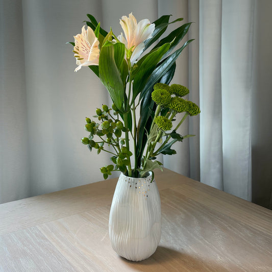 Porcelain Vase with 22k Gold Lustre